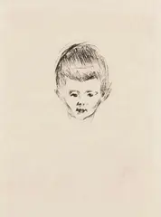 Andreas Schwarz by Edvard Munch, 1906, Drypoint, sold Oct 2012