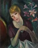 Heinrich Heidner, Porträt einer Dame, 1920, Oil on canvas