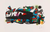 Fotoscop by Joan Miró, 1974, Lithograph in colors, sold Oct 2012
