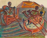 Werner Gilles, Fischer in Booten