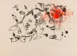 Serie II, rouge by Joan Miró, 1961, Lithograph in colors, sold Oct 2012