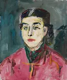 Ernst Hassebrauk, Porträt einer Dame, 1960, Oil on canvas