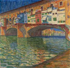 Heinrich Windelschmidt, Ponte Vecchio, 1914, Oil on canvas