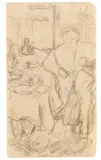 Édouard Vuillard, La mère de Vuillard accoudée à une table