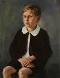 Emil Rudolf Weiss, Knabenporträt, 1910, Oil on canvas