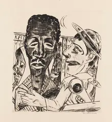 Der Neger by Max Beckmann, 1921, Drypoint, sold Oct 2012