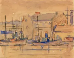 Albert Müller, Torcello (bei Venedig), 1920, Watercolor