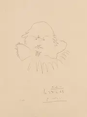 Shakespeare by Pablo Picasso, 1965, Lithograph, sold Oct 2012