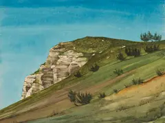 Alm by Franz Lenk, 1930, Watercolor, sold Oct 2012