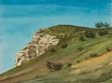 Franz Lenk, Alm, 1930, Watercolor