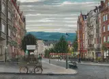 Karl Otto Hy, Straße, 1937, Oil