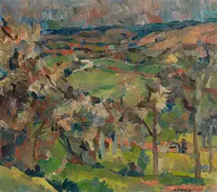 Manfred Henninger, Landschaft, 1923, Oil on canvas
