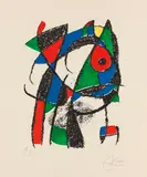 Joan Miró - Der Lithograph II by Joan Miró, 1975, Lithograph in colors, sold Oct 2012