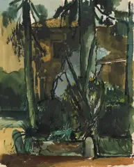 Bruno Müller-Linow, Kleines Parkstück, 1941, Watercolor