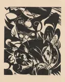 Franz Marc, Schöpfungsgeschichte I, 1914, Woodcut
