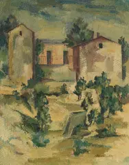 Teil einer Freilichtbühne by Albert Mueller, 1910, Oil, sold Oct 2012