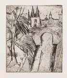 Ernst Ludwig Kirchner, Elisabeth-Ufer Berlin, 1912, Drypoint