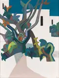 Josef Karl Nerud, Ibiza, 1965, Oil on canvas