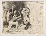 La danse des faunes by Pablo Picasso, 1957, Lithograph, sold Oct 2012