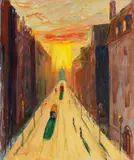 Erich Krantz, Friedrichstraße, 1930, Oil on canvas