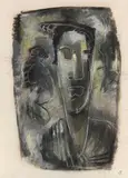 Werner Scholz, Niobe, die Hochmütige, und Aëon, 1951, Pastel