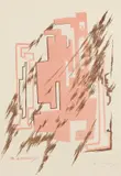 Michail Larionov, Komposition, 1922, Lithograph in colors