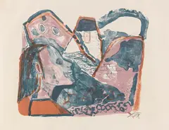 Blindes Kind by Otto Dix, 1949, Lithograph in colors, sold Oct 2012
