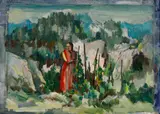 Albert Mueller, Stilles Land, 1910, Oil on cardboard