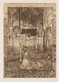 Heinrich Vogeler, Frühling, 1896, Etching