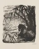 Alfred Kubin, Ali, der Schimmelhengst. Schicksale eines Tatarenpferdes, 1928, Lithograph