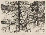 Lovis Corinth, Frühling am Walchensee, 1922, Lithograph