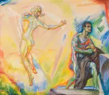 Arthur Michaelis, Symbolistische Szene, 1918, Gouache
