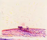 Otto Lange, Pflüger in der Morgensonne