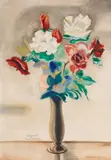 Fritz Stuckenberg, Blumenstrauß in Vase, 1930, Watercolor