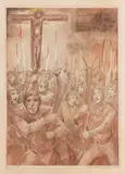 Aloys Wach, Bauernkrieg - II. Fassung, 1925, Watercolor