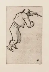 Willi Geiger, 4 Blätter: Stierkampfszenen, 1911, Drypoint