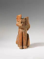 Ernst Ludwig Kirchner, Katze, 1920, Wooden sculpture