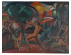 Wladimir Georgiewitsch von Bechtejeff, Bogenschützen, 1910, Oil on canvas