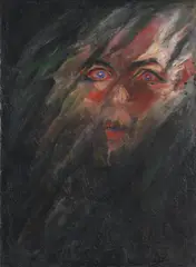 Walter Gramatté, Die große Angst, 1918, Oil on canvas