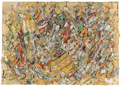 Ohne Kompaß by Gerhard Hoehme, 1958, Oil, sold Jun 2012
