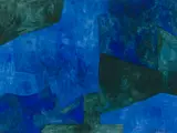 Serge Poliakoff, Composition, Bleues et verts, 1962, Gouache