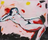 Luciano Castelli, Rosa Nackte, 1982, Acrylic on canvas