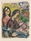 Marc Chagall, Die Frau des Malers, 1971, Lithograph in colors