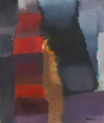 Rot by Fritz Winter, 1964, Oil on canvas, sold Jun 2012