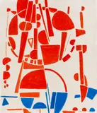 Max Ackermann, Komposition 25.I.1966, 1966, Oil on canvas