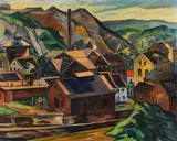 Karl Bärenfänger, Sauerländische Kleinindustrie, 1922, Oil on canvas