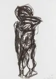 Georg Baselitz, Ohne Titel, 1982, Charcoal drawing