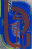 Max Ackermann, Komposition, 1974, Pastel