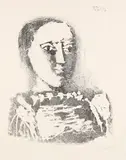 Le Chandail brodé by Pablo Picasso, 1953, Lithograph, sold Jun 2012