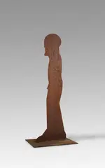 Figur 1000 by Horst Antes, 1987, Eisen, korrodiert und graviert, sold Apr 2012